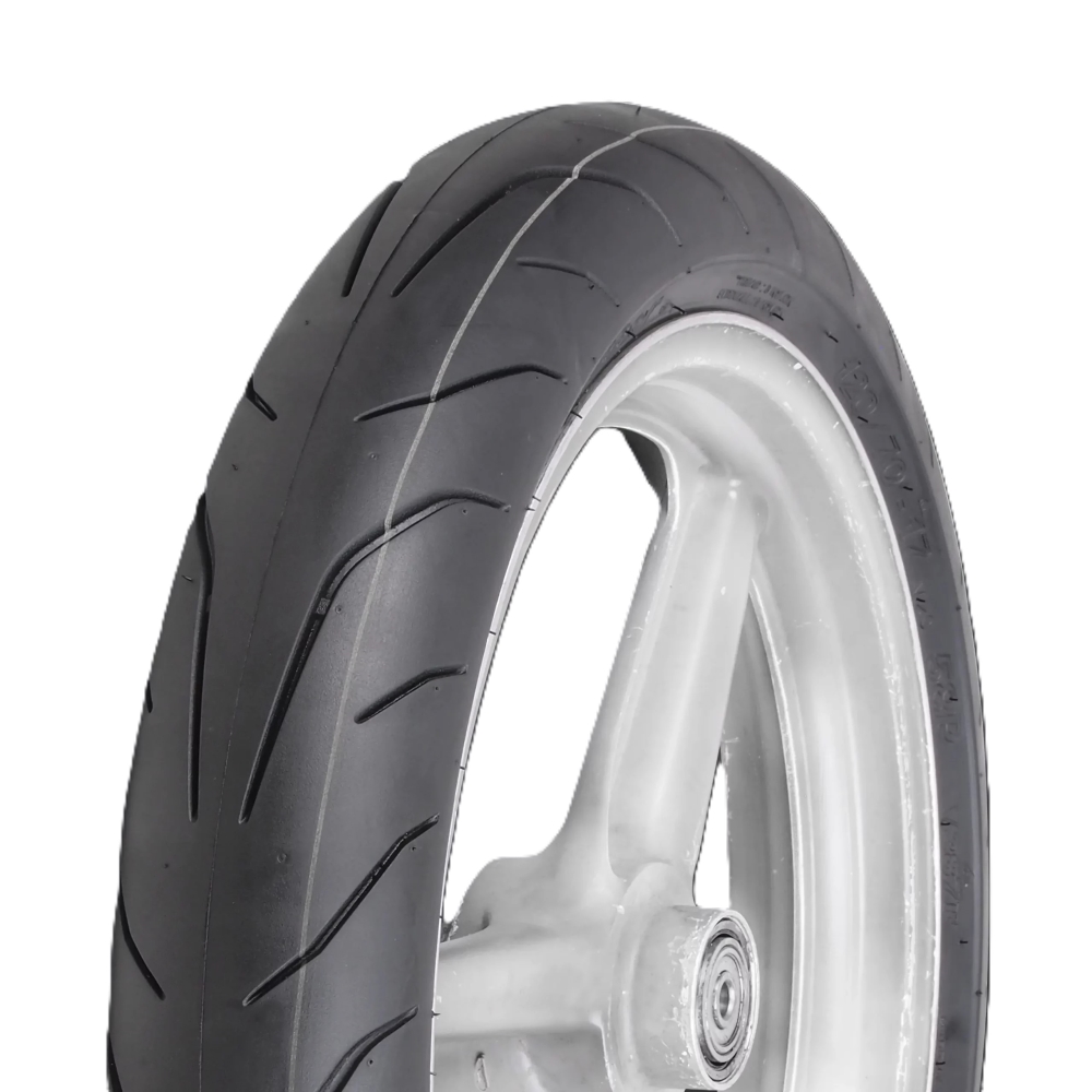 Motorcycle tire Vee Rubber, 110/70-17 VRM-387, Tubeless 54S, Traveler Radial - Made in Thailand